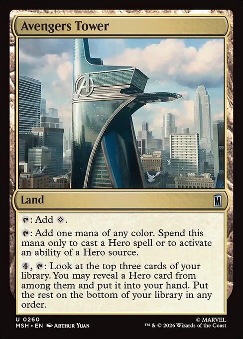 MTG Avengers Tower MSH 260 Regular Foil