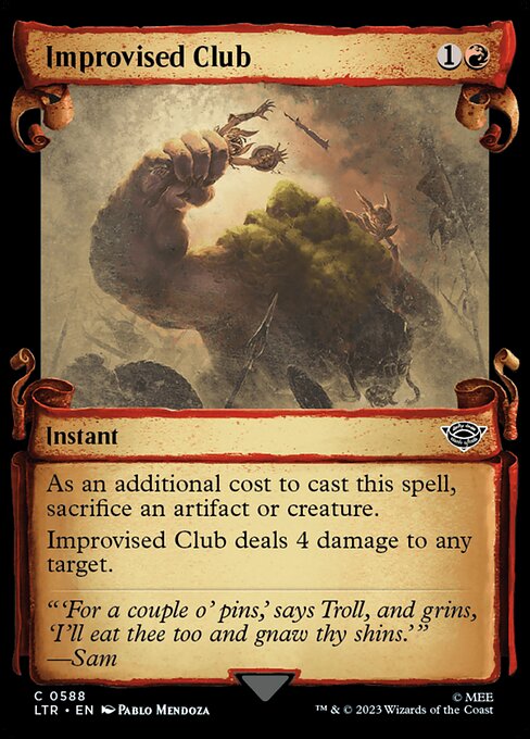 MTG Improvised Club LTR 588 Showcase Scrolls of Middle-earth Silver Foil