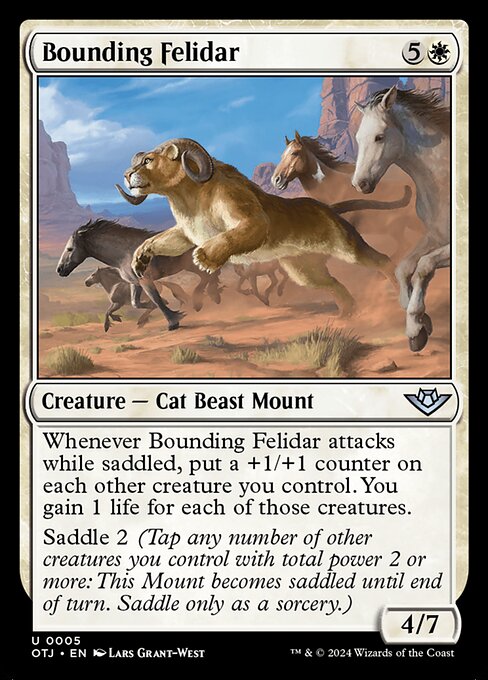 MTG Bounding Felidar OTJ 005 Regular Foil