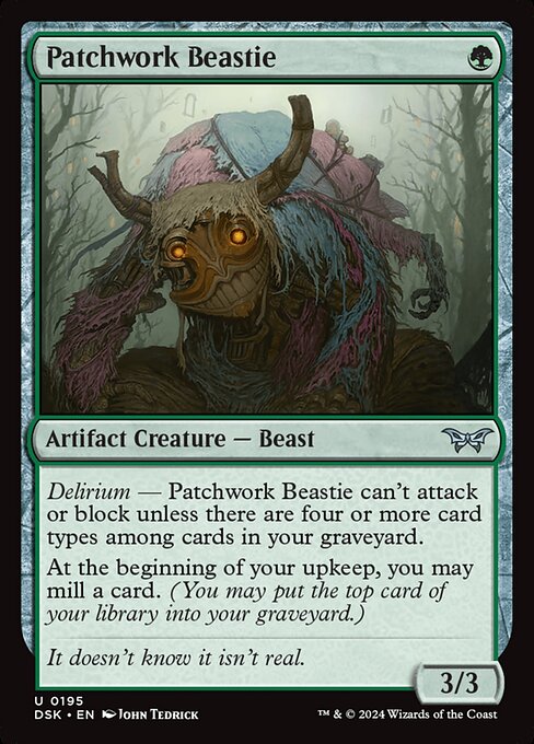 MTG Patchwork Beastie DSK 195 Regular Nonfoil