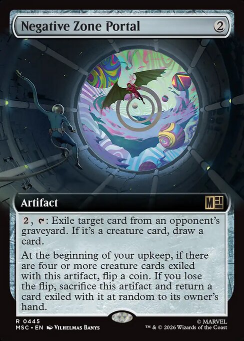 MTG Negative Zone Portal MSC 445 Extended Art Nonfoil