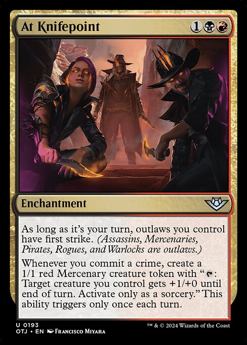 MTG At Knifepoint OTJ 193 Regular Nonfoil