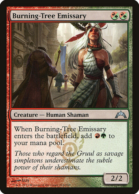 MTG Burning-Tree Emissary GTC 216 Regular Foil