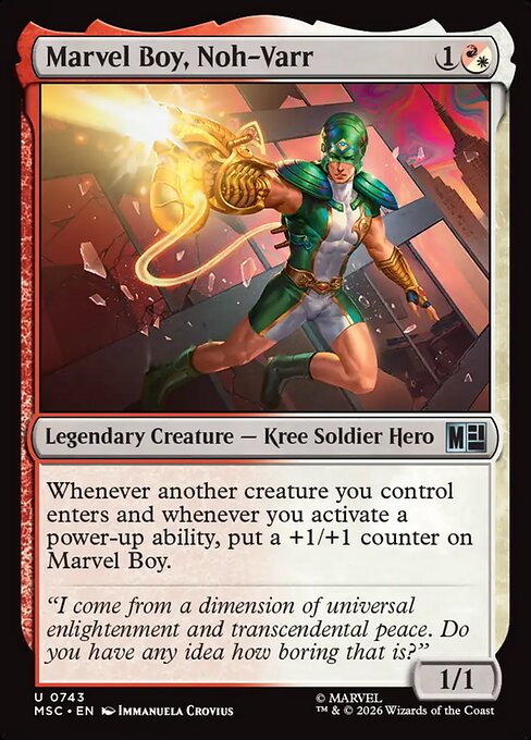 MTG Marvel Boy, Noh-Varr MSC 743 Regular Nonfoil