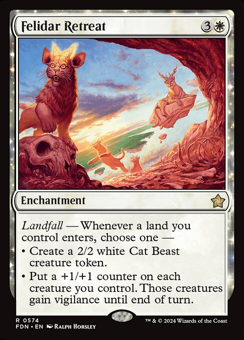 MTG Felidar Retreat FDN 574 Starter Collection Nonfoil