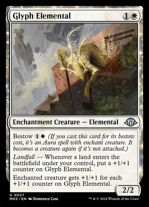 MTG Glyph Elemental MH3 027 Regular Foil