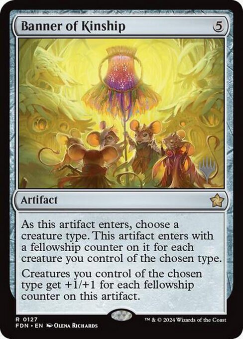 MTG Banner of Kinship PFDN 127p Promo Pack Nonfoil