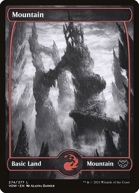 MTG Mountain VOW 274 Standard Nonfoil front