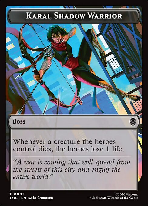 MTG Karai, Shadow Warrior Token TMC 007 Token Nonfoil
