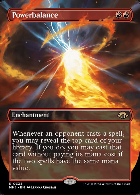 MTG Powerbalance MH3 335 Borderless Frame Break Foil