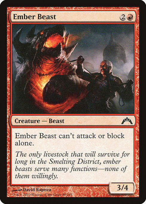 MTG Ember Beast GTC 089 Regular Foil