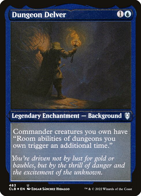 MTG Dungeon Delver CLB 483 Foil Etched Frame Etched