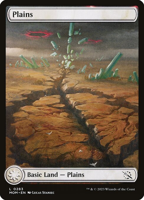 MTG Plains MOM 283 Full Art Basic Land Nonfoil