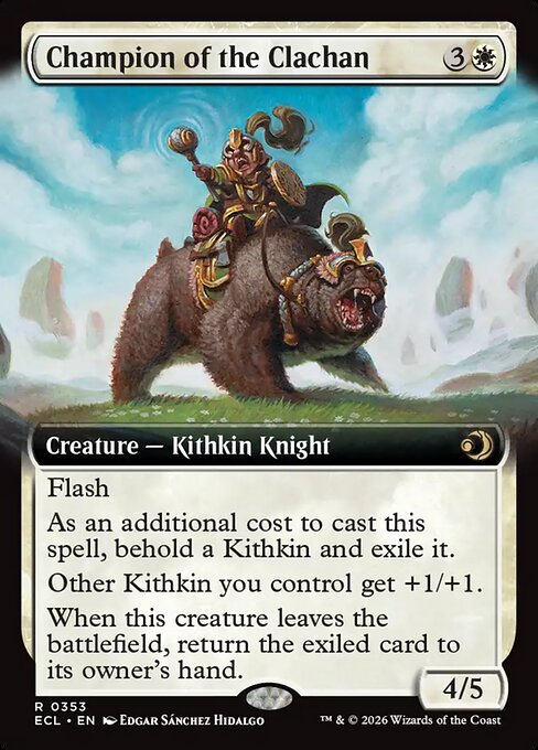 MTG Champion of the Clachan ECL 353 Extended Art Nonfoil