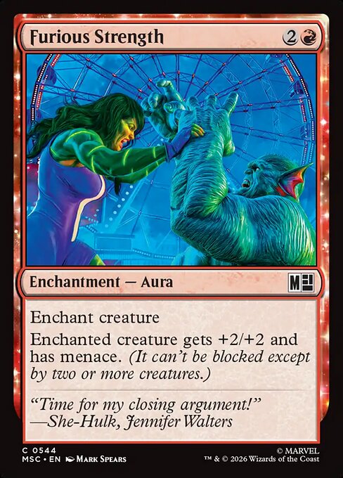MTG Furious Strength MSC 544 Regular Nonfoil