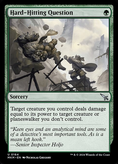 MTG Hard-Hitting Question MKM 164 Regular Nonfoil