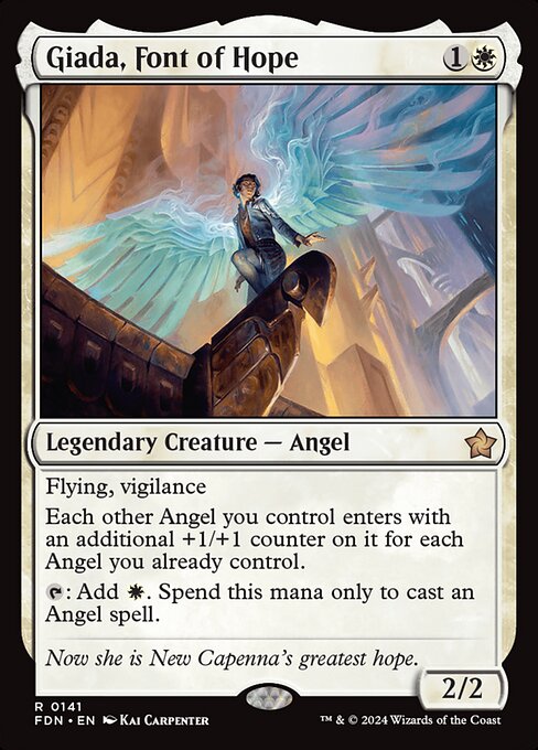 MTG Giada, Font of Hope FDN 141 Regular Nonfoil