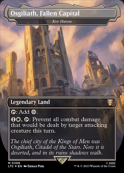 MTG Kor Haven LTC 398 Showcase Ring Surge Foil