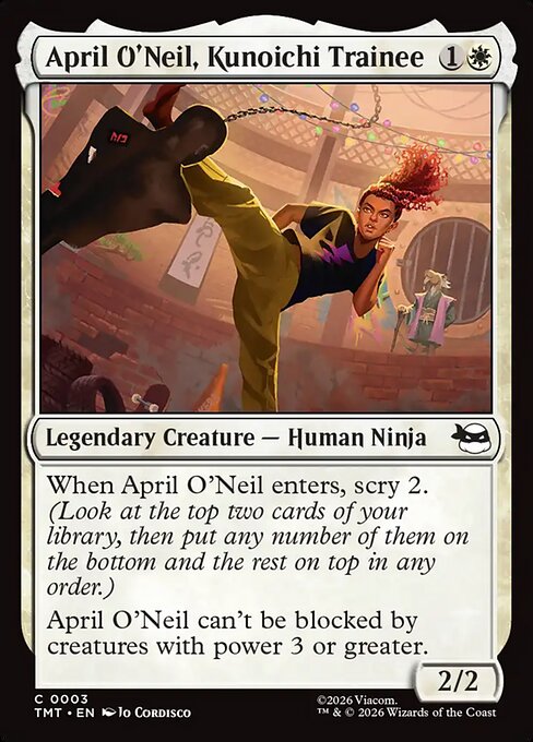 MTG April O'Neil, Kunoichi Trainee TMT 003 Regular Foil