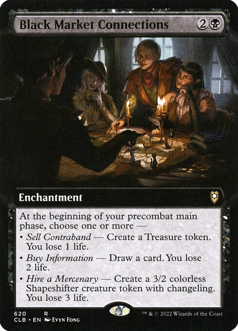 MTG Black Market Connections CLB 620 Extended Art Nonfoil
