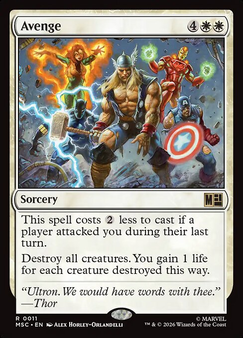 MTG Avenge MSC 011 Regular Surge Foil