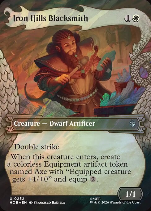 MTG Iron Hills Blacksmith HOB 252 Alternate Art Foil