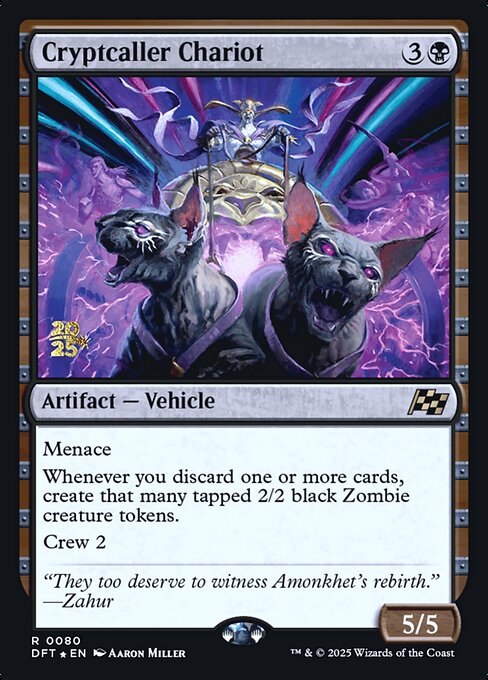 MTG Cryptcaller Chariot PDFT 080s Prerelease Foil