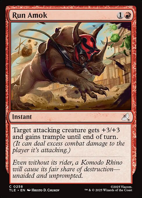 MTG Run Amok [TLE 258] Nonfoil