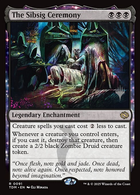 MTG The Sibsig Ceremony PTDM 091p Promo Pack Foil