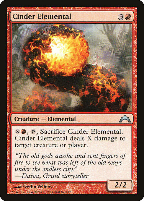 MTG Cinder Elemental GTC 087 Regular Nonfoil