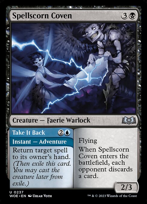 MTG Spellscorn Coven // Take It Back WOE 237 Regular Nonfoil
