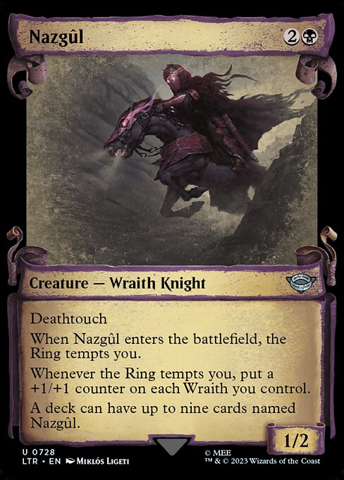 MTG Nazgûl LTR 728 Showcase Scrolls of Middle-earth Nonfoil