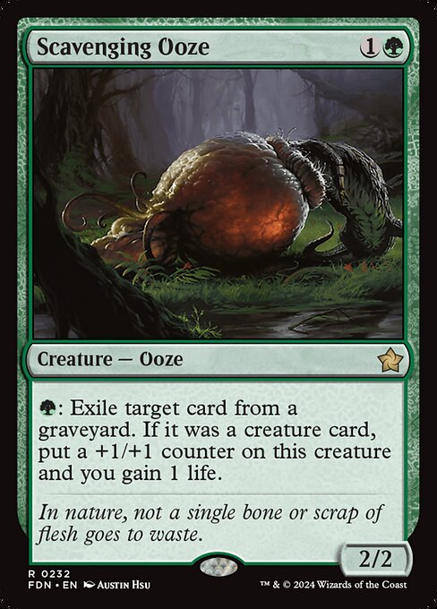 MTG Scavenging Ooze FDN 232 Regular Foil