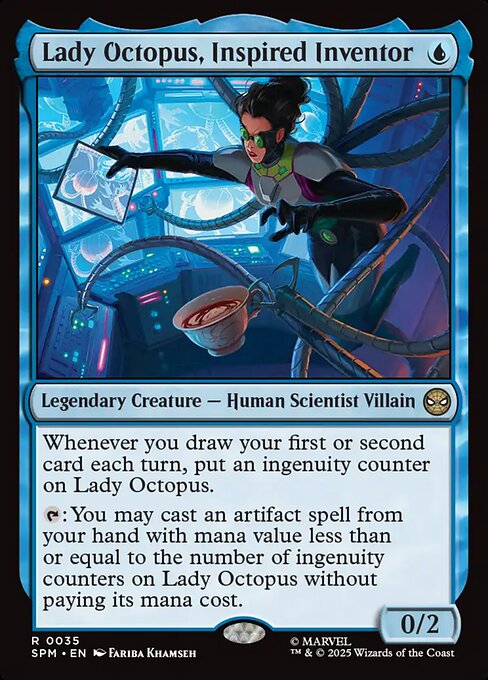 MTG Lady Octopus, Inspired Inventor SPM 035 Regular Nonfoil