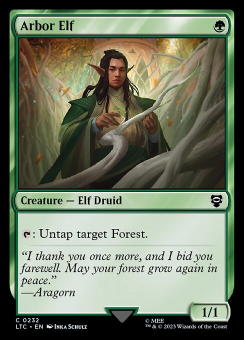 MTG Arbor Elf LTC 232 Alternate Art Nonfoil
