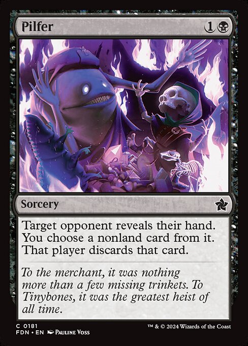 MTG Pilfer FDN 181 Regular Foil