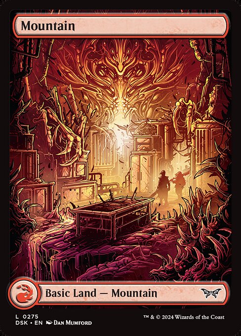 MTG Mountain DSK 275 Full Art Manor Land Nonfoil
