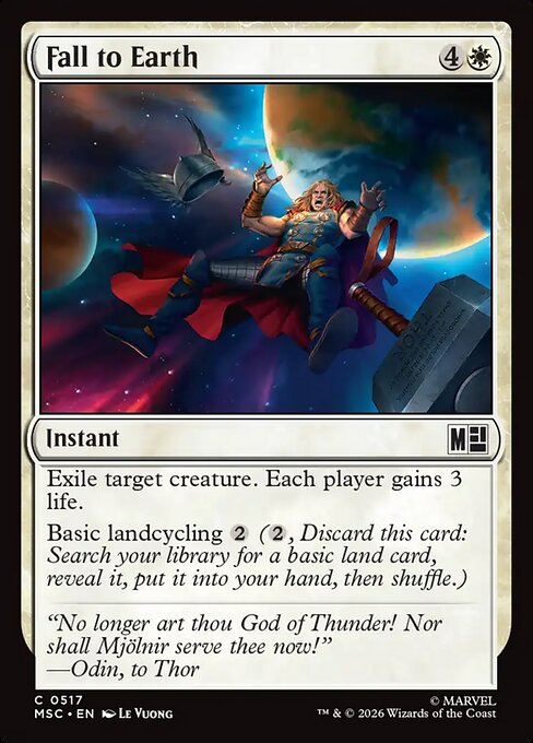 MTG Fall to Earth MSC 517 Regular Nonfoil