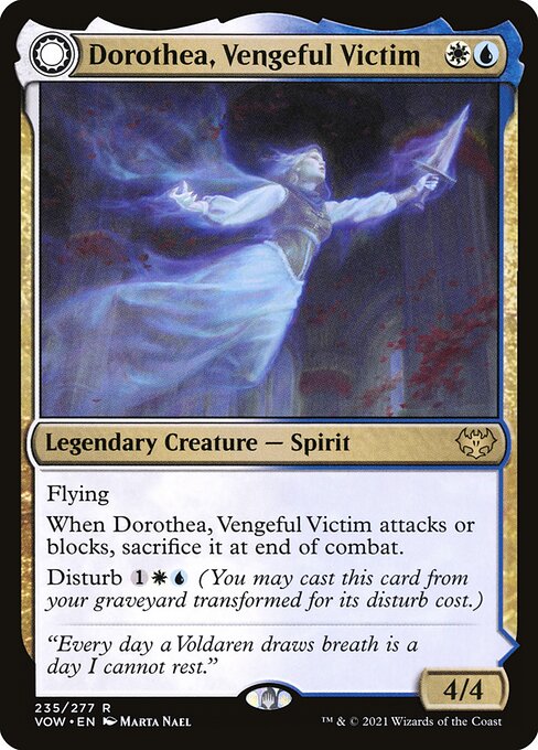 MTG Dorothea, Vengeful Victim // Dorothea's Retribution VOW 235 Standard Nonfoil front