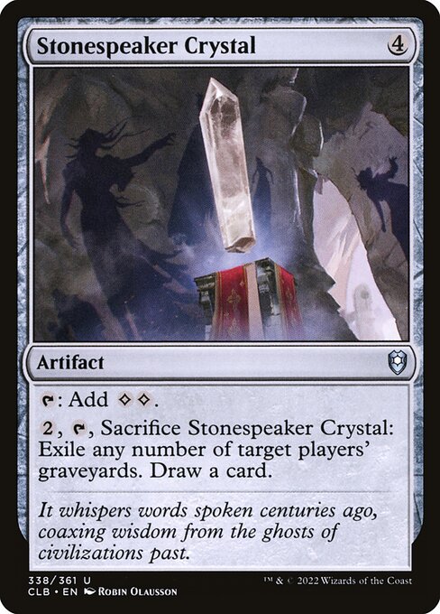MTG Stonespeaker Crystal CLB 338 Regular Foil