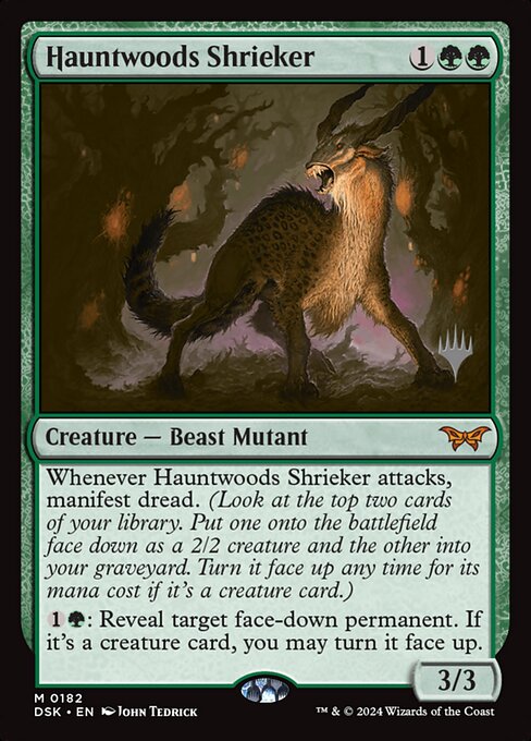 MTG Hauntwoods Shrieker PDSK 182p Promo Pack Foil