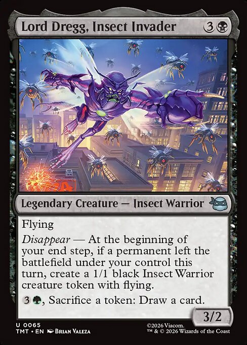 MTG Lord Dregg, Insect Invader TMT 065 Regular Foil