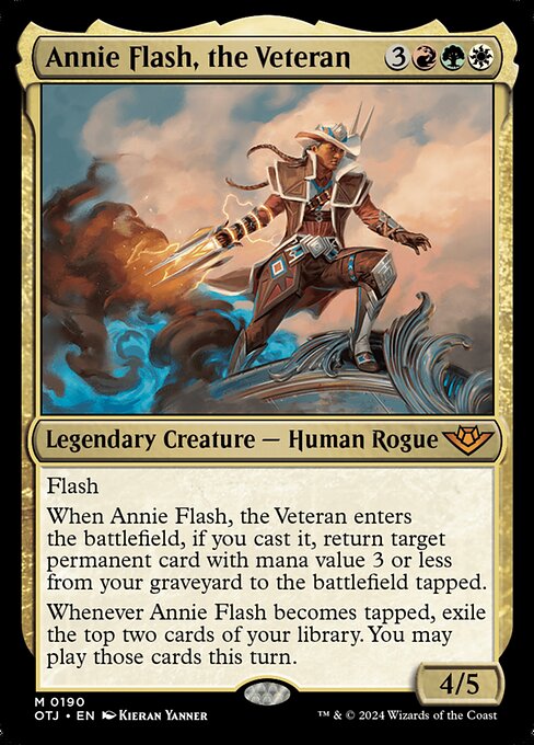 MTG Annie Flash, the Veteran OTJ 190 Regular Foil