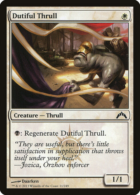 MTG Dutiful Thrull GTC 011 Regular Foil
