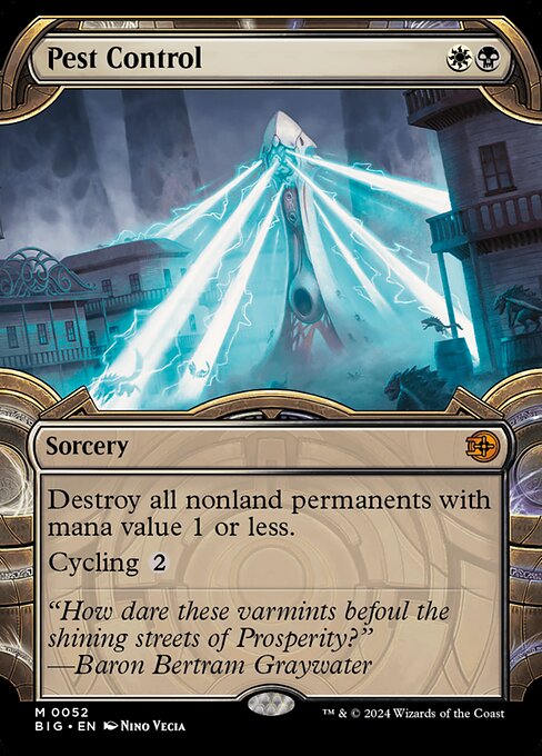 MTG Pest Control BIG 052 Showcase Vault Frame Foil