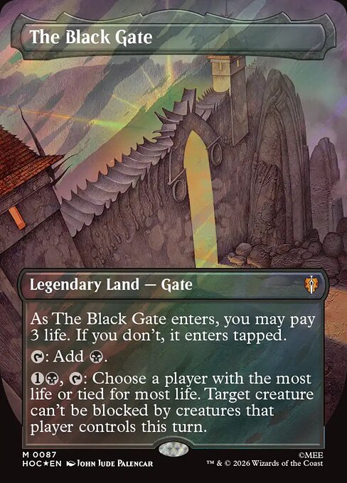 MTG The Black Gate HOC 087 Regular Foil