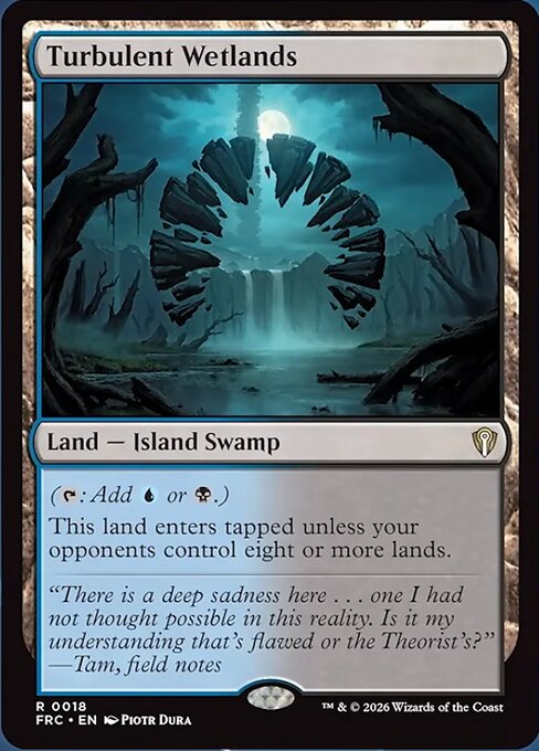 MTG Turbulent Wetlands FRC 018 Standard Nonfoil front