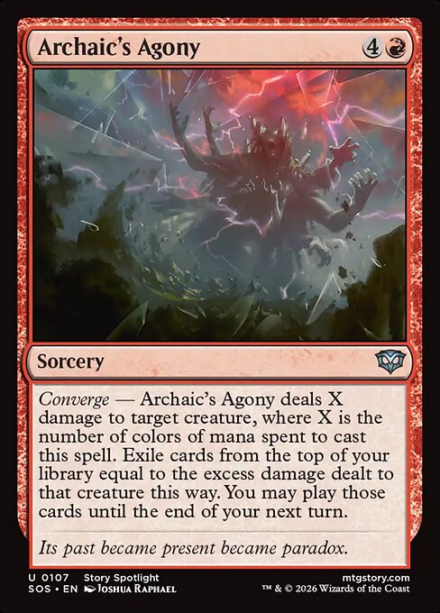 MTG Archaic's Agony SOS 107 Regular Foil