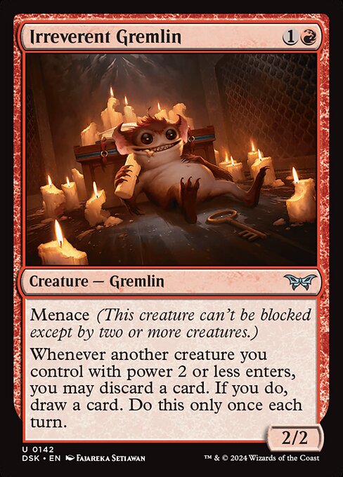 MTG Irreverent Gremlin DSK 142 Regular Nonfoil