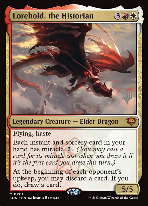MTG Lorehold, the Historian PSOS 201P Promo Pack Nonfoil